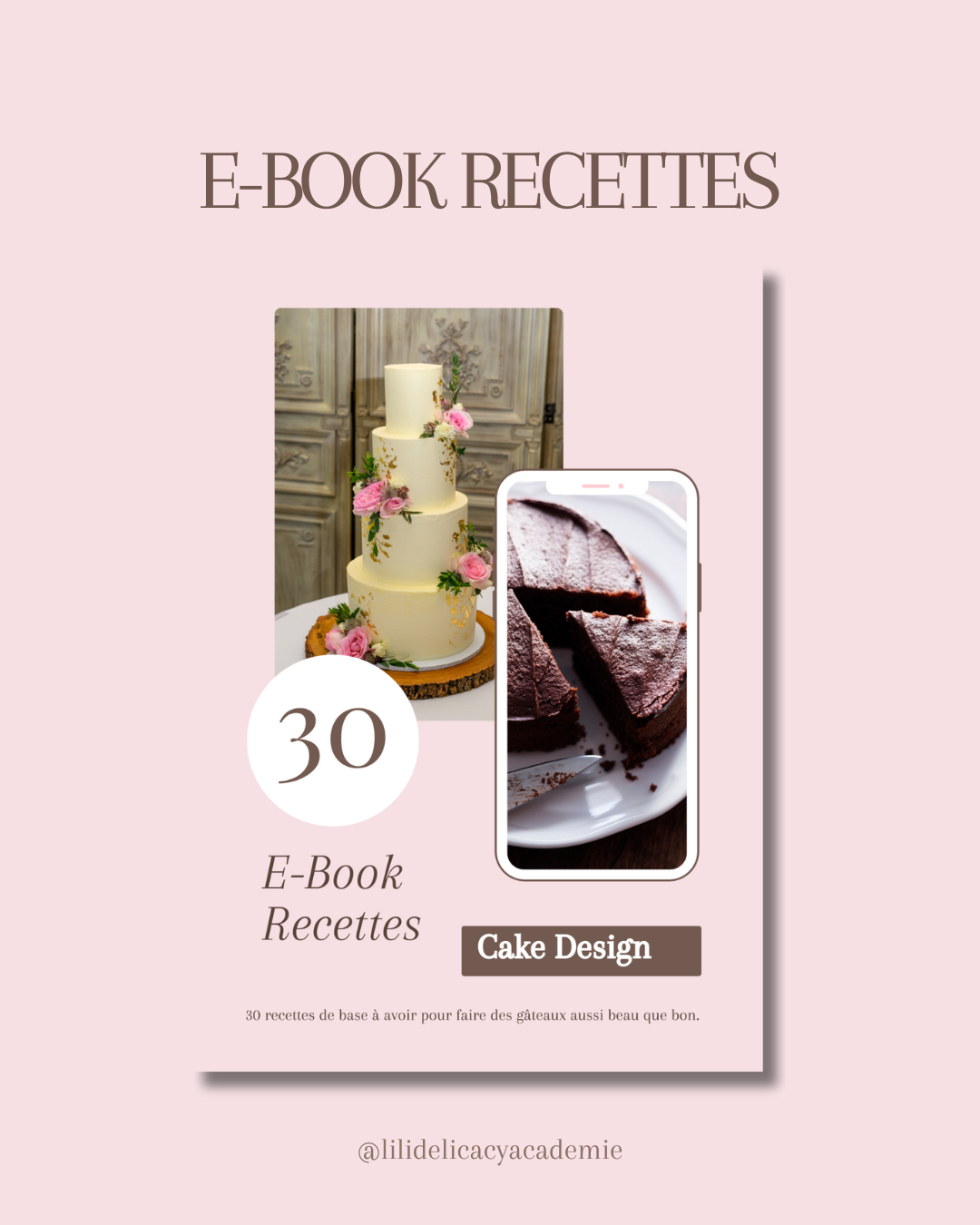 E-book recettes cake design – 30 recettes ultra gourmandes pour des gâteaux parfaits ! Débutant Cake Design - Aide débutant Cake Design